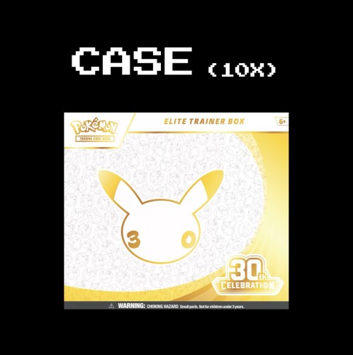 Pokemon TCG 30th Celebration - CASE - Elite Trainer Box